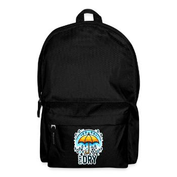 Stay Dry - Umbrella Illustration - Backpack - black - Front