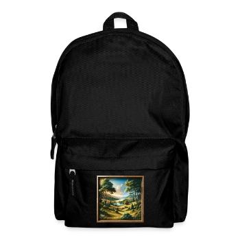 Landscape - Illustration - Backpack - black - Front