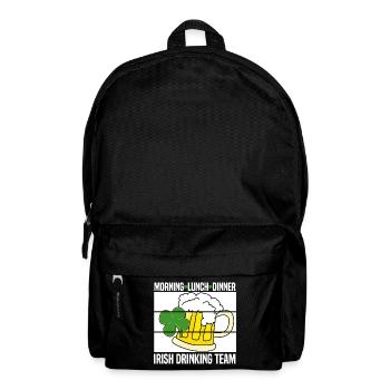 irish team - Rucksack - Schwarz - Vorne