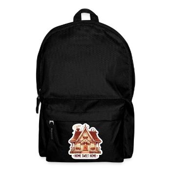 Home Sweet Home - House Illustration - Backpack - black - Front