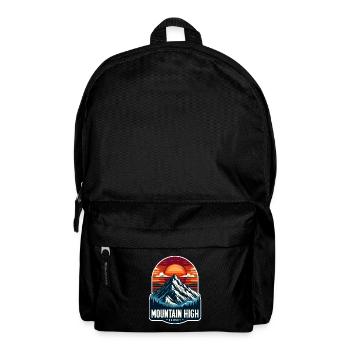 Montagne Haut - Illustration de Berg - Sac à dos - noir - Devant