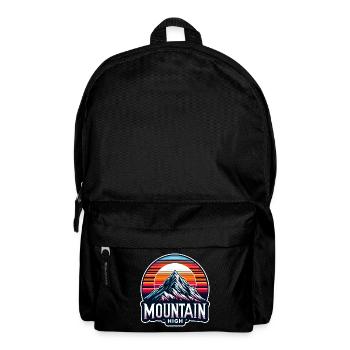 Mountain High - Berg Illustration - Backpack - black - Front