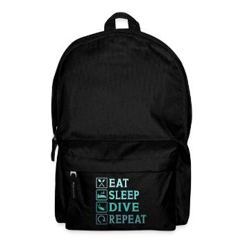 eat sleep dive repeat - Backpack - black - Front