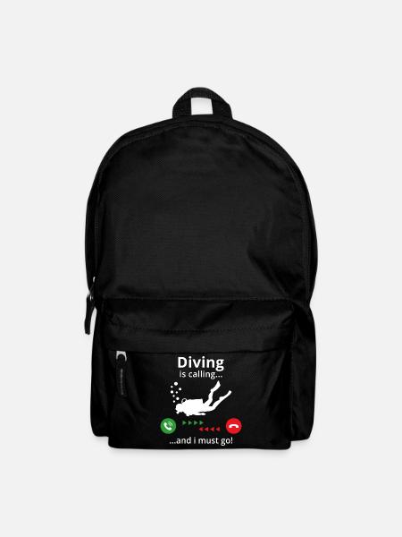 La plongée m’appelle et je dois y aller - Sac à dos - noir