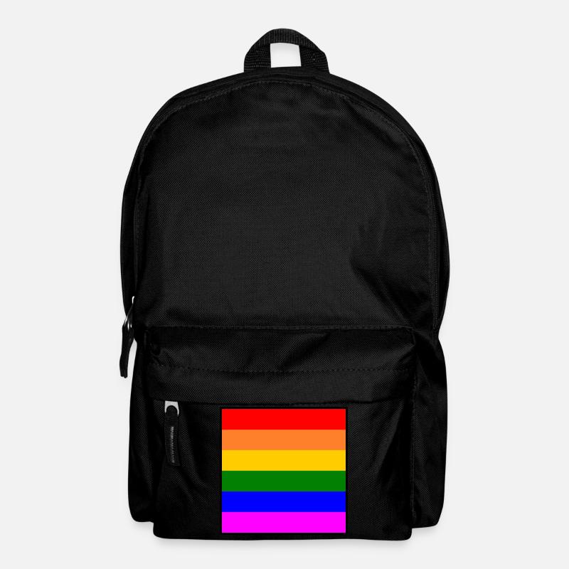 Regenbogen - Rucksack - Schwarz