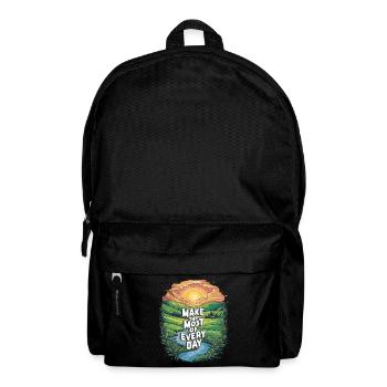 Make the most of every day - Backpack - black - Front