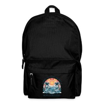 Sun, beach and sea - my elixir of life - Backpack - black - Front