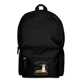 Mein Hund ist mein Yoga-Lehrer - Rucksack - Schwarz - Vorne
