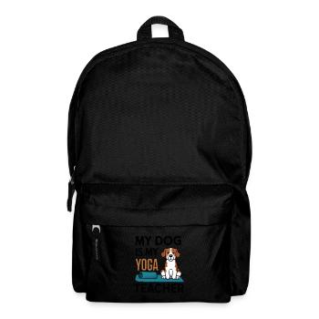 Mein Hund ist mein Yoga-Lehrer - Rucksack - Schwarz - Vorne