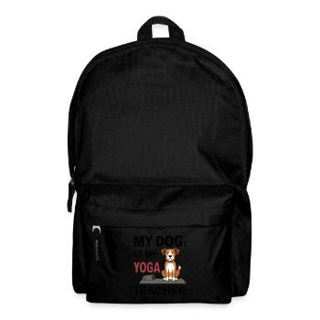 My dog is my yoga teacher - Backpack - black - Front