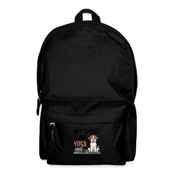 Mein Hund ist mein Yoga-Lehrer - Rucksack - Schwarz - Vorne