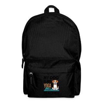 Mein Hund ist mein Yoga-Lehrer - Rucksack - Schwarz - Vorne