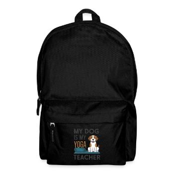 Mein Hund ist mein Yoga-Lehrer - Rucksack - Schwarz - Vorne