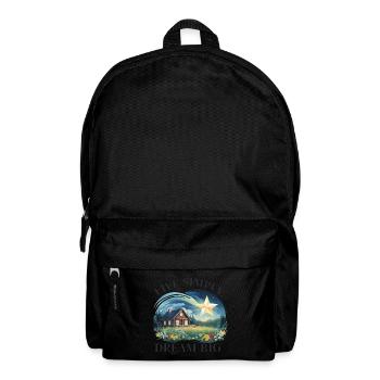 Einfach leben, groß Träumen - Rucksack - Schwarz - Vorne