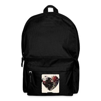 Melodies of Love: A Whimsical Cartoon Design - Backpack - black - Front
