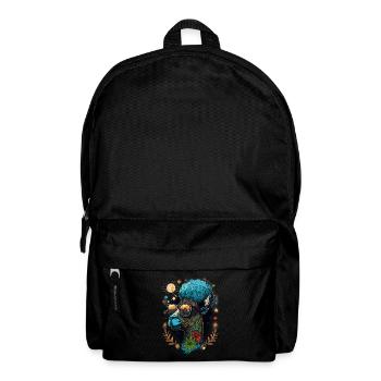 Lama Psychédélique : Une Tête De Weed Cool Avec Des Couleurs Vibrantes Ou - Sac à dos - noir - Devant