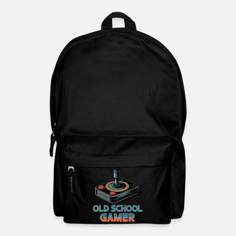 Old School Gamer – Retro-Joystick - Rucksack - Schwarz