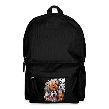 Portrait de la Joyeuse Ménagerie - Sac à dos - noir - Devant
