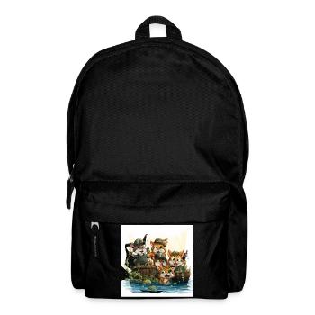The Whimsical Fishing Expedition - Backpack - black - Front