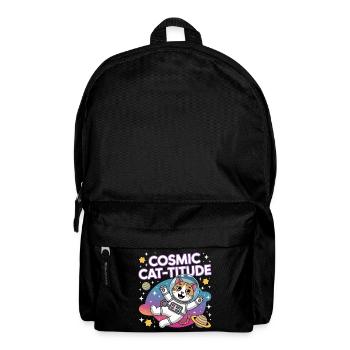 Chat Cosmique – Pouvoir Intergalactique du Chat - Sac à dos - noir - Devant