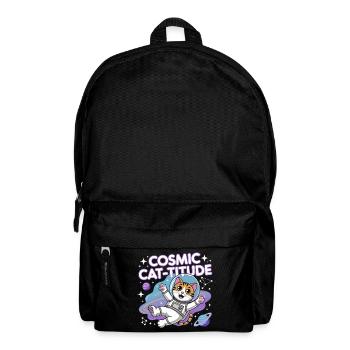 Chat Cosmique – Pouvoir Intergalactique du Chat - Sac à dos - noir - Devant