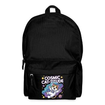 Chat Cosmique – Pouvoir Intergalactique du Chat - Sac à dos - noir - Devant