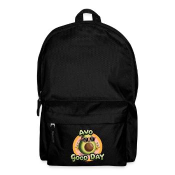 Avo Good Day – Funny Avocado Cartoon - Backpack - black - Front