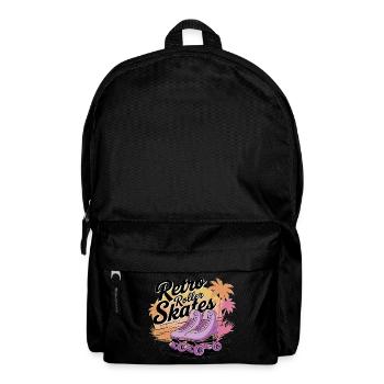 Retro Roller Skates – 80s Vibes - Rucksack - Schwarz - Vorne