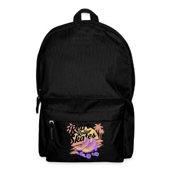 Retro Roller Skates – 80s Vibes - Rucksack - Schwarz - Vorne