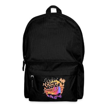 Retro Roller Skates – 80s Vibes - Rucksack - Schwarz - Vorne