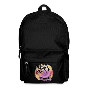 Retro Roller Skates – 80s Vibes - Rucksack - Schwarz - Vorne