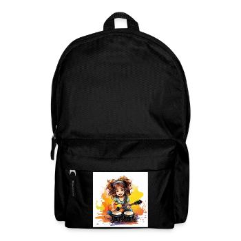 Der rhythmische Bongo-Spieler - Rucksack - Schwarz - Vorne