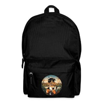 Der urbane Abenteurer - Rucksack - Schwarz - Vorne