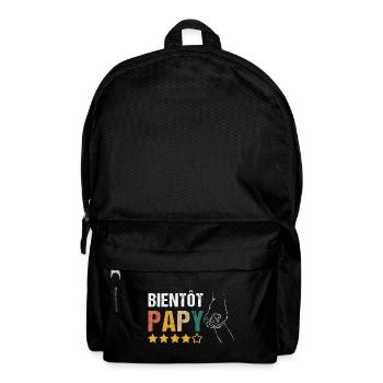 Bientôt papy annonce naissance cadeau grand-père - Sac à dos - noir - Devant