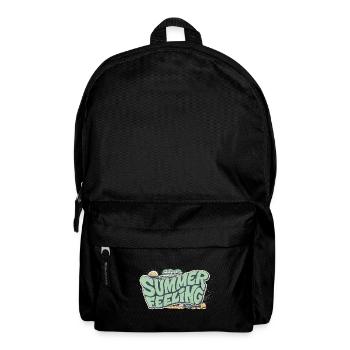 Urlaub Reise Strand Meer Ozean Sonne Travel Insel - Rucksack - Schwarz - Vorne