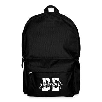 Be Yourself Leopard Print Style Motivation Vintage - Backpack - black - Front