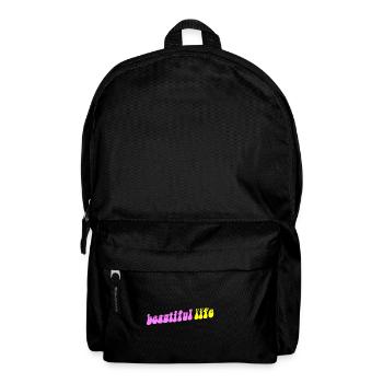 Beautiful life retro fun - Rucksack - Schwarz - Vorne