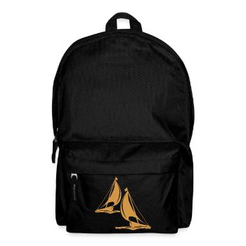 Sailing Gift Boat Sailor Sailboat Anchor - Backpack - black - Front