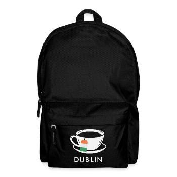 Dublin Teetasse UK Flagge Teebeutel - Rucksack - Schwarz - Vorne