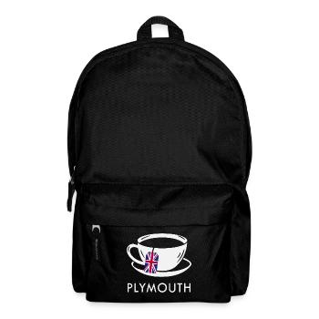 Plymouth Teetasse UK Flagge Teebeutel - Rucksack - Schwarz - Vorne