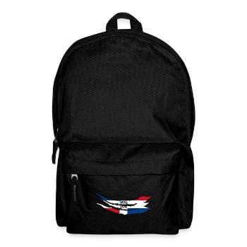 Dominikanische Republik Flagge Dom Rep Fahne Reise - Rucksack - Schwarz - Vorne