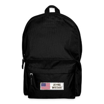 Las Vegas United States Flag - Backpack - black - Front