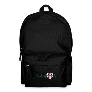 Pulse Heart Gift Sardinia Sardegna Italy - Backpack - black - Front