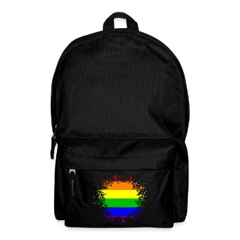 LGBT Rainbow Splash - Backpack - black - Front