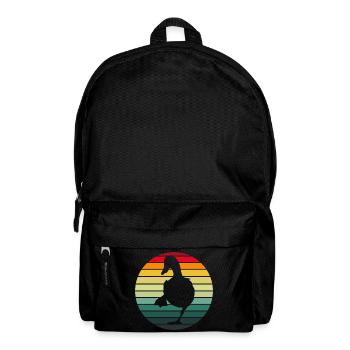 Ente lustiges Tier - Rucksack - Schwarz - Vorne