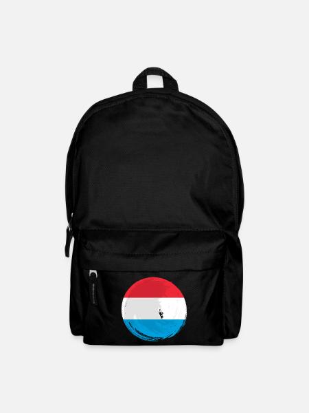 Luxemburg Flagge Luxemburgische Flagge Heimat - Rucksack - Schwarz