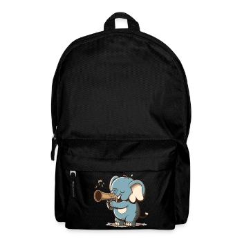 Jazz-Elefant - Rucksack - Schwarz - Vorne