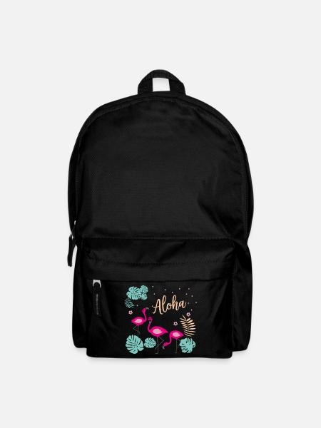 Flamingos – Aloha - Rucksack - Schwarz