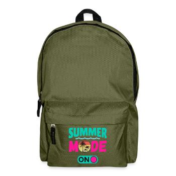 Summer Mode On - Backpack - olive green - Front