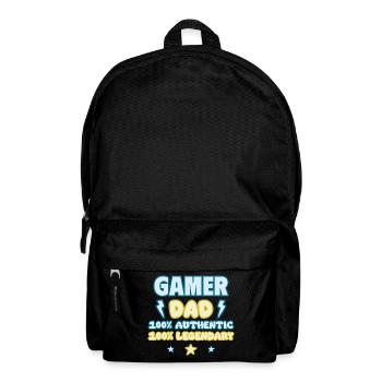 Gaming Dad,Father's Day Gift,Legendary,Geek,Gamer - Backpack - black - Front